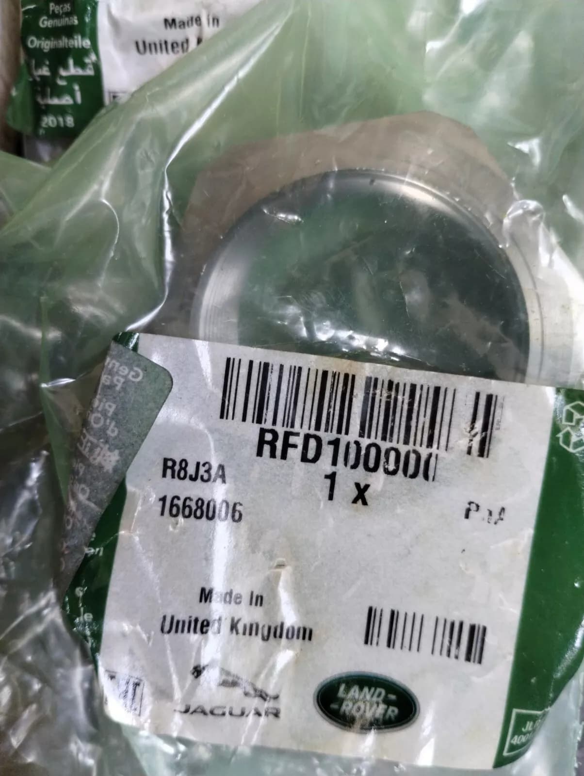 Genuine Jaguar, Land Rover, nut 2 Pcs No: RFD100000