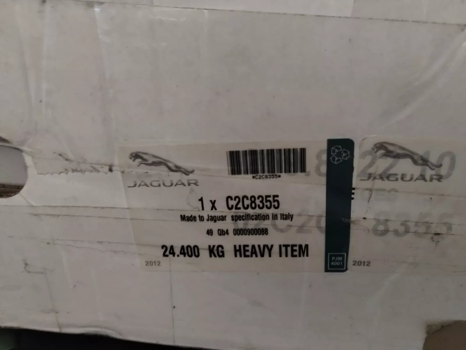 Original Jaguar XJR, S-Type R, Brake disc No: C2C8355