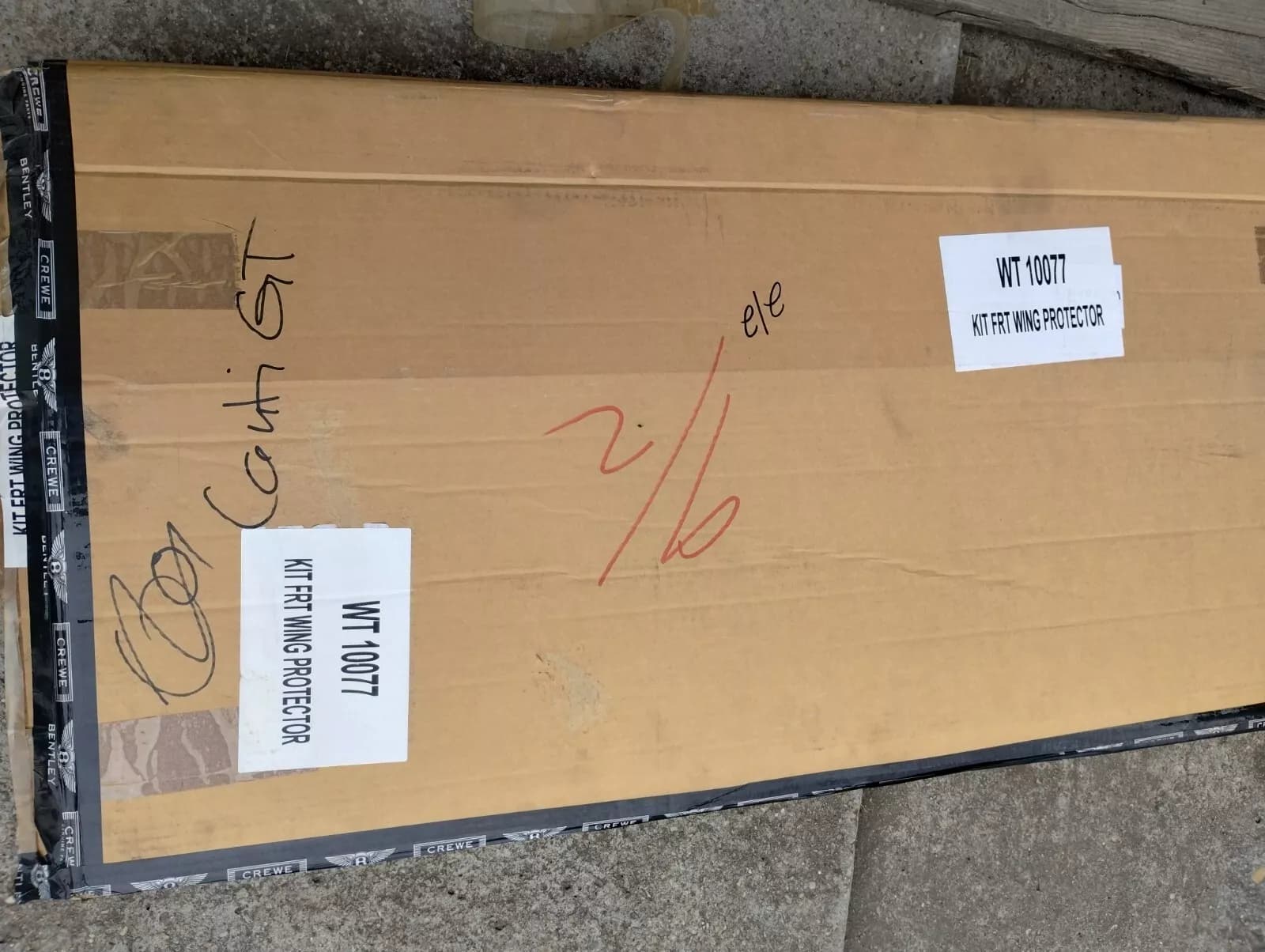 ORIGINAL BENTLEY KIT FRONT WING PROTECTOR No: WT10077