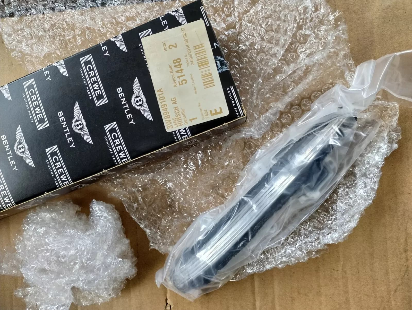 Bentley genuine INDICATOR GLASS MIRROR LI No:3W8949101A