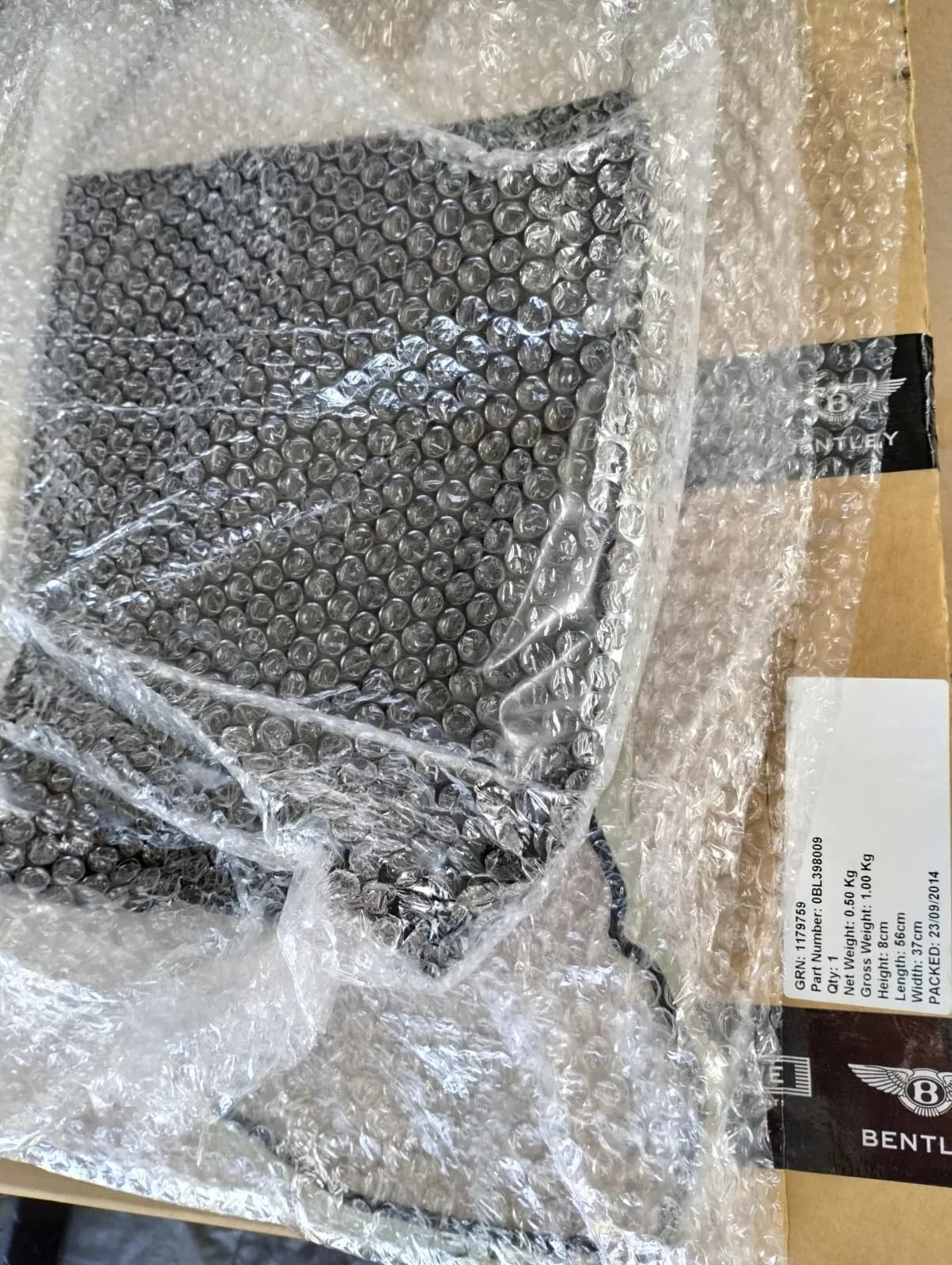 Bentley genuine GASKET SET FOR OIL SUMP No:0BL398009