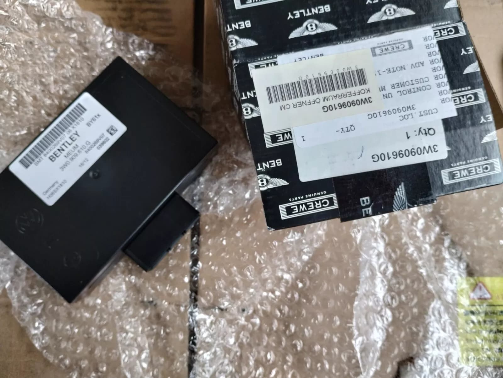 Bentley genuine CONTROL UNIT FOR OPENING No:3W0909610G