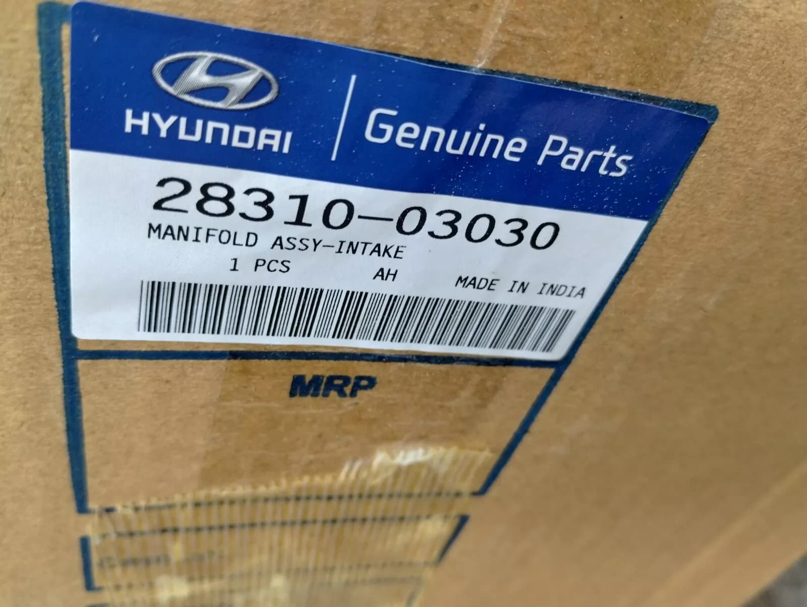 Genuine Hyundai MANIFOLD ASSY-INTAKE No: 28310-03030