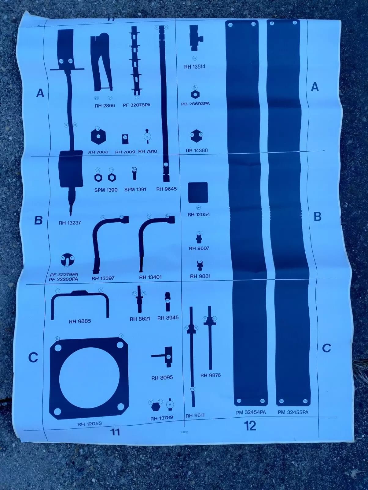 NEW BENTLEY genuine special tool drawing No: 99051432