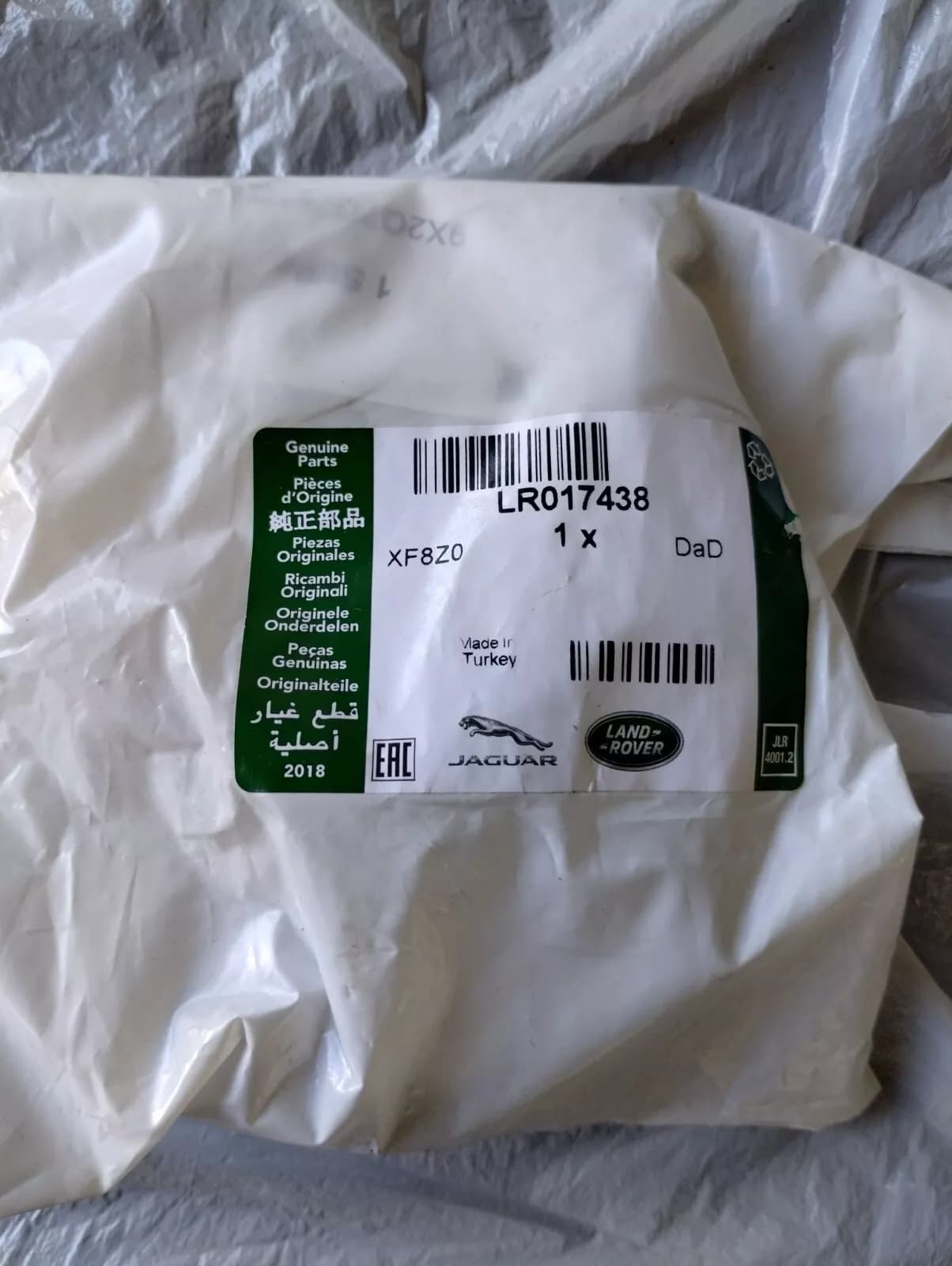 Jaguar, Land Rover, genuine Kit - Injector Refit 2 pcs No: LR017438