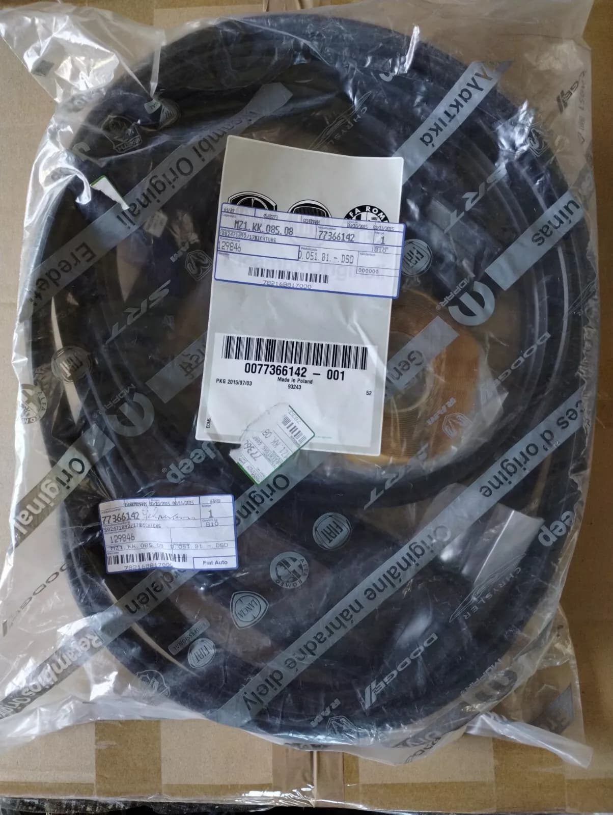 Genuine Fiat, SEAL GASKET No: 77366142
