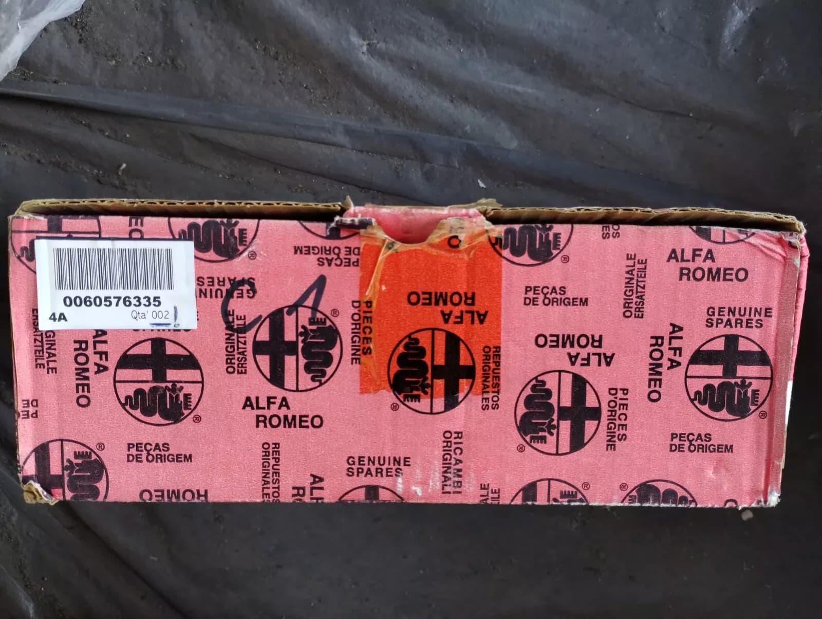 Genuine Alfa Romeo BRAKE DISC 2 Pcs No: 60576335