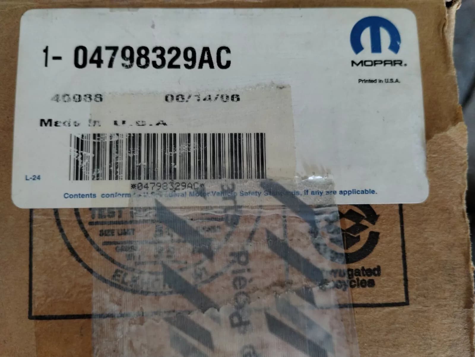 Genuine Mopar, Piston Pin And Rod 1 pcs no: 04798329AC