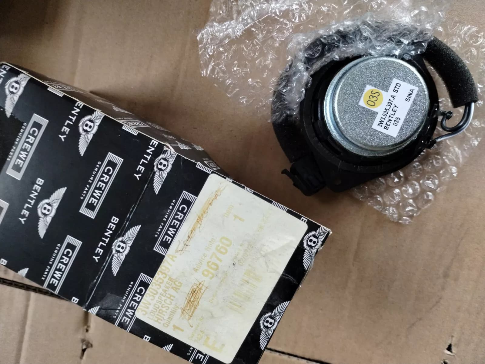 Bentley genuine LOUDSPEAKER No:3W3035397A