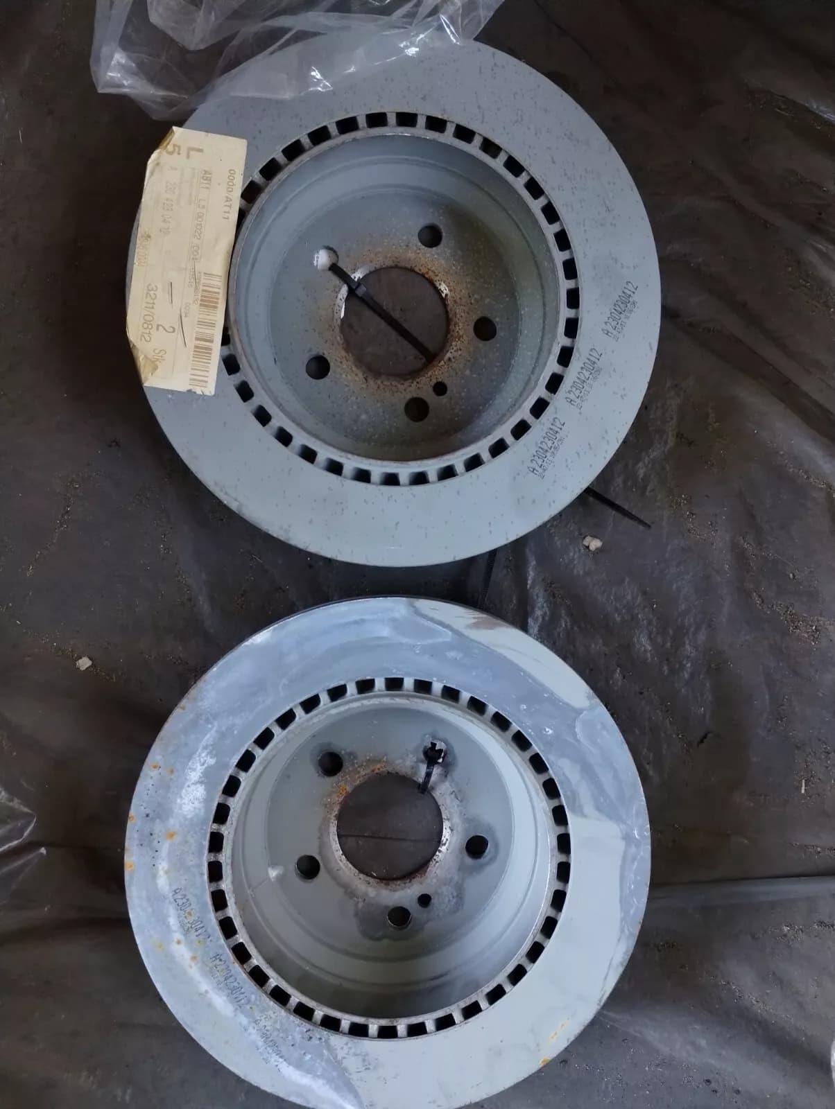 ORIGINAL Mercedes, BRAKE DISC 2pcs No: A2304230412
