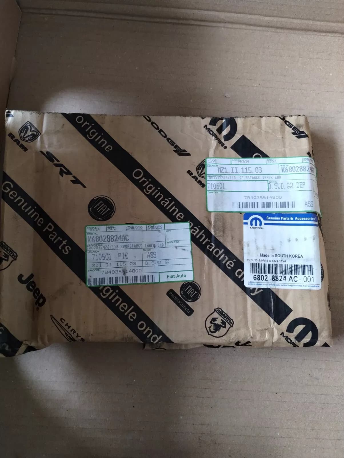 Genuine Fiat STEERING TIE ROD No : K68028824AC