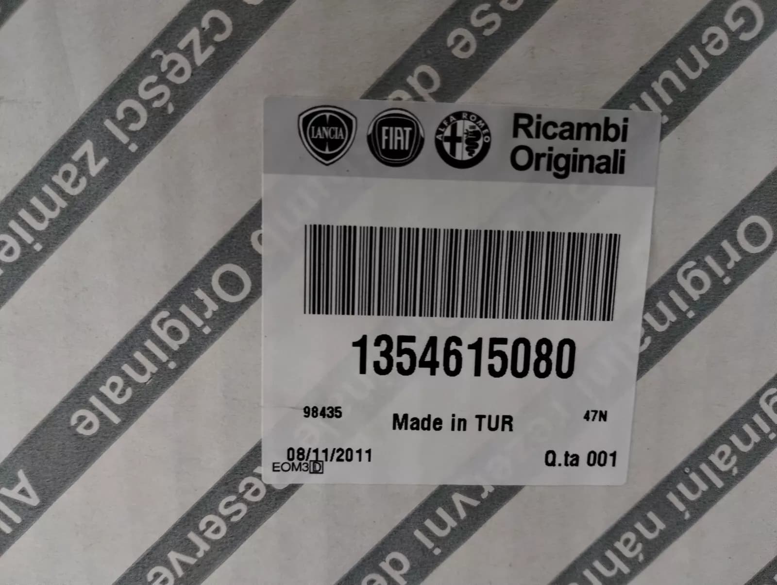 Genuine Fiat Fiorino WINDSCREEN WASHER-RESERVOIR No : 1354615080