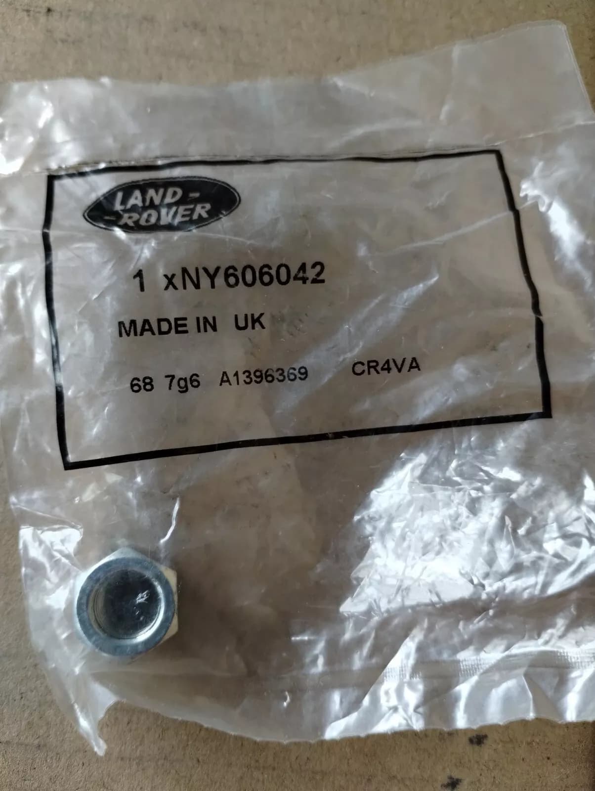 Genuine Jaguar, Land Rover, nut 31 Pcs No: NY606042