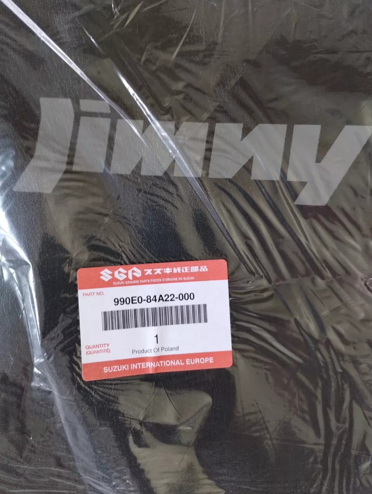 Suzuki Jimny Genuine Protective Cover No: 990E0-84A22-000