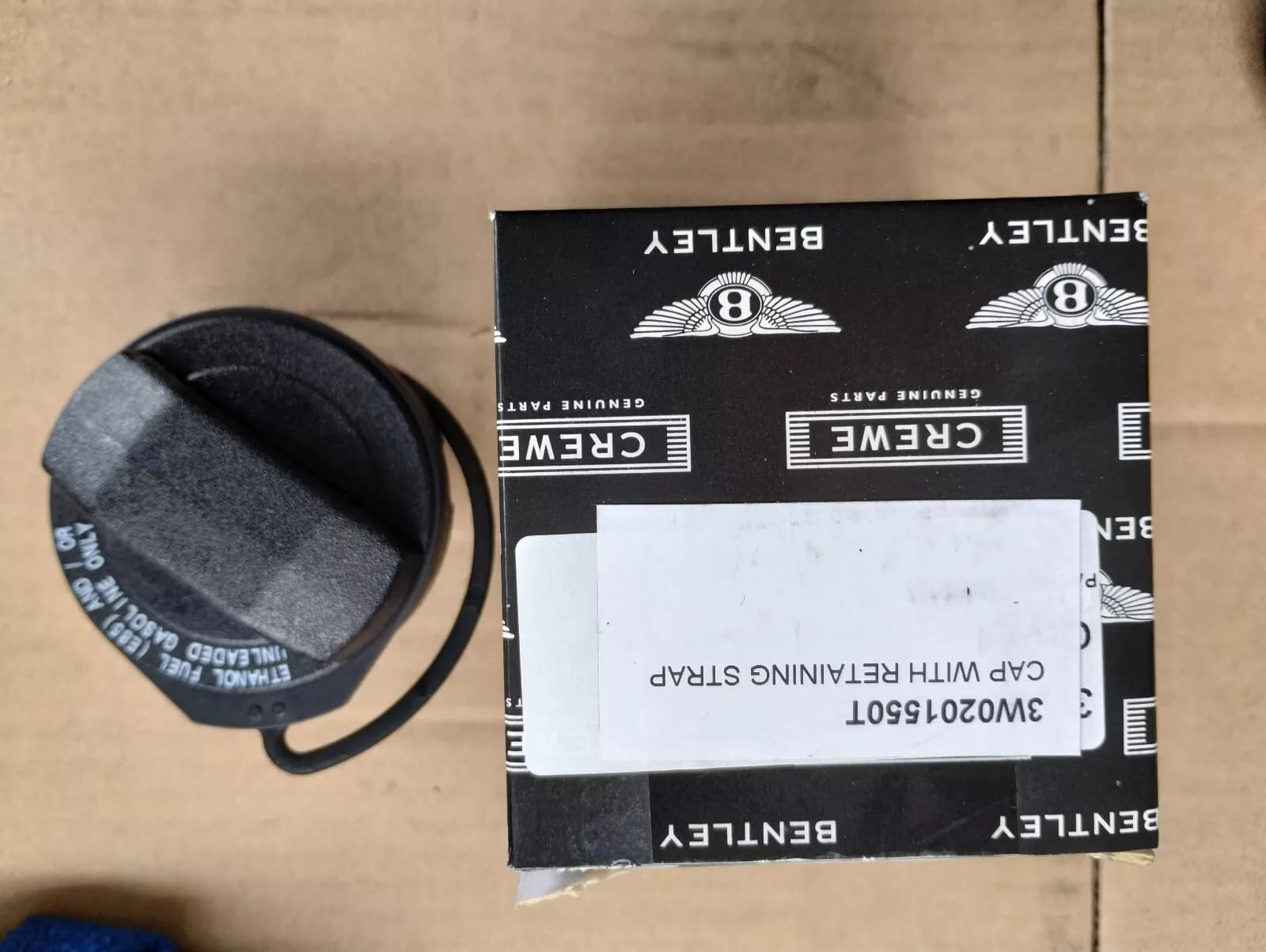 Bentley genuine CAP WITH RETAINING STRAP No:3W0201550T