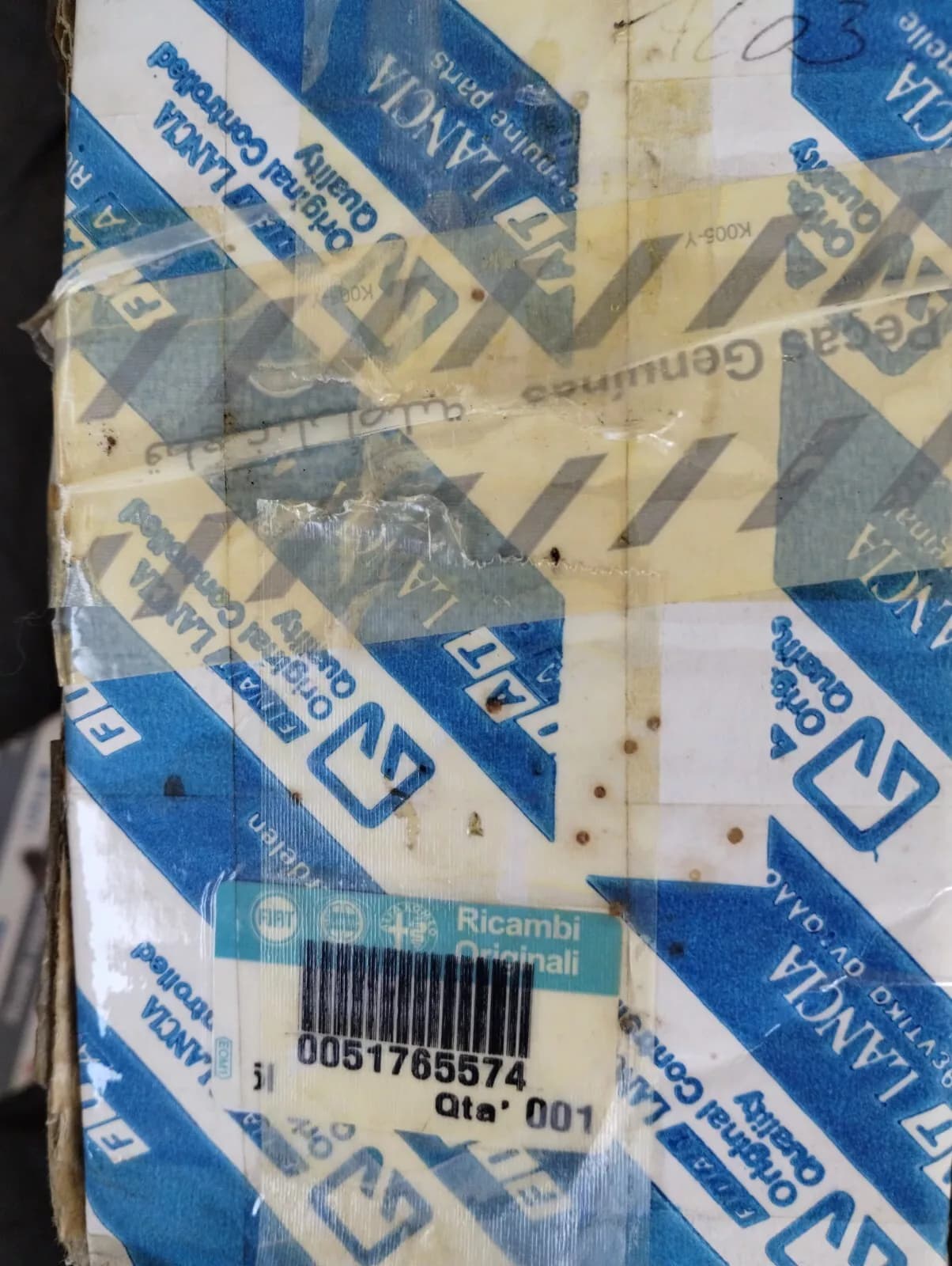 Genuine Fiat Punto Grande 2005-08 WINDOW REGULATOR No: 51765574