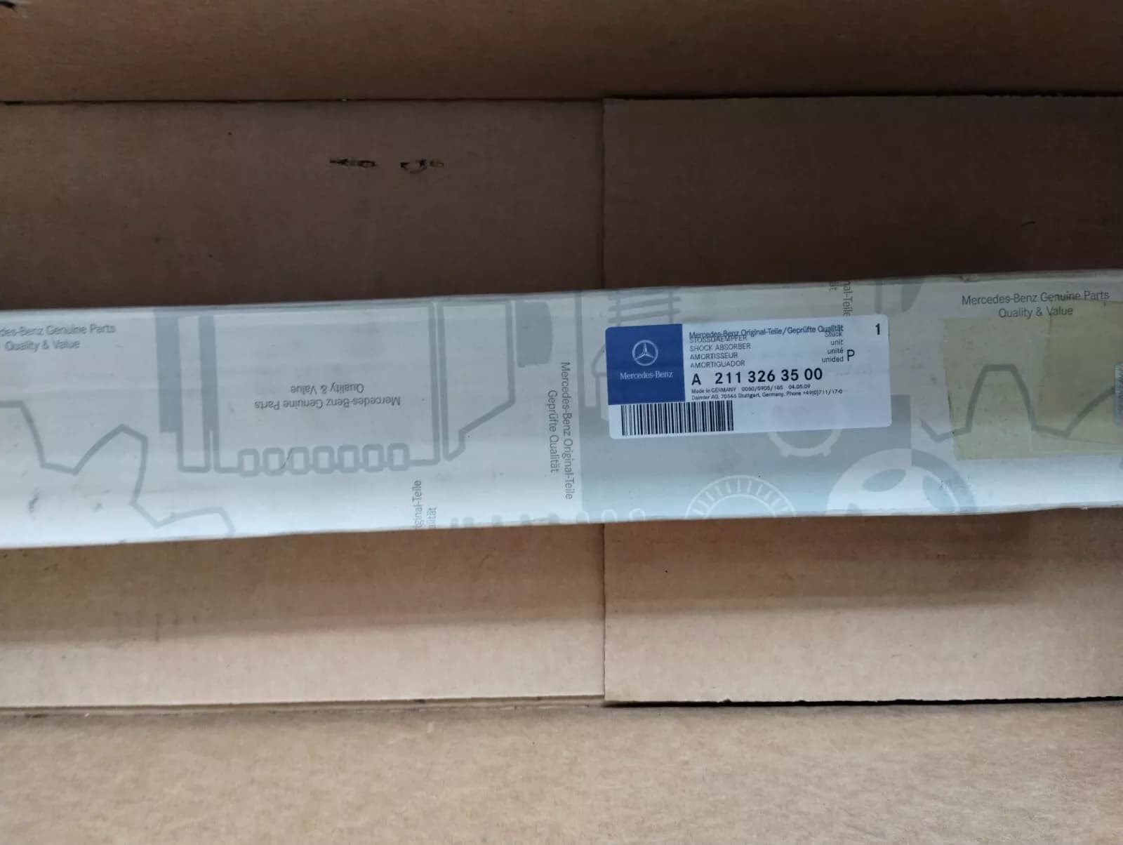 ORIGINAL Mercedes, Shock absorber No: A2113263500