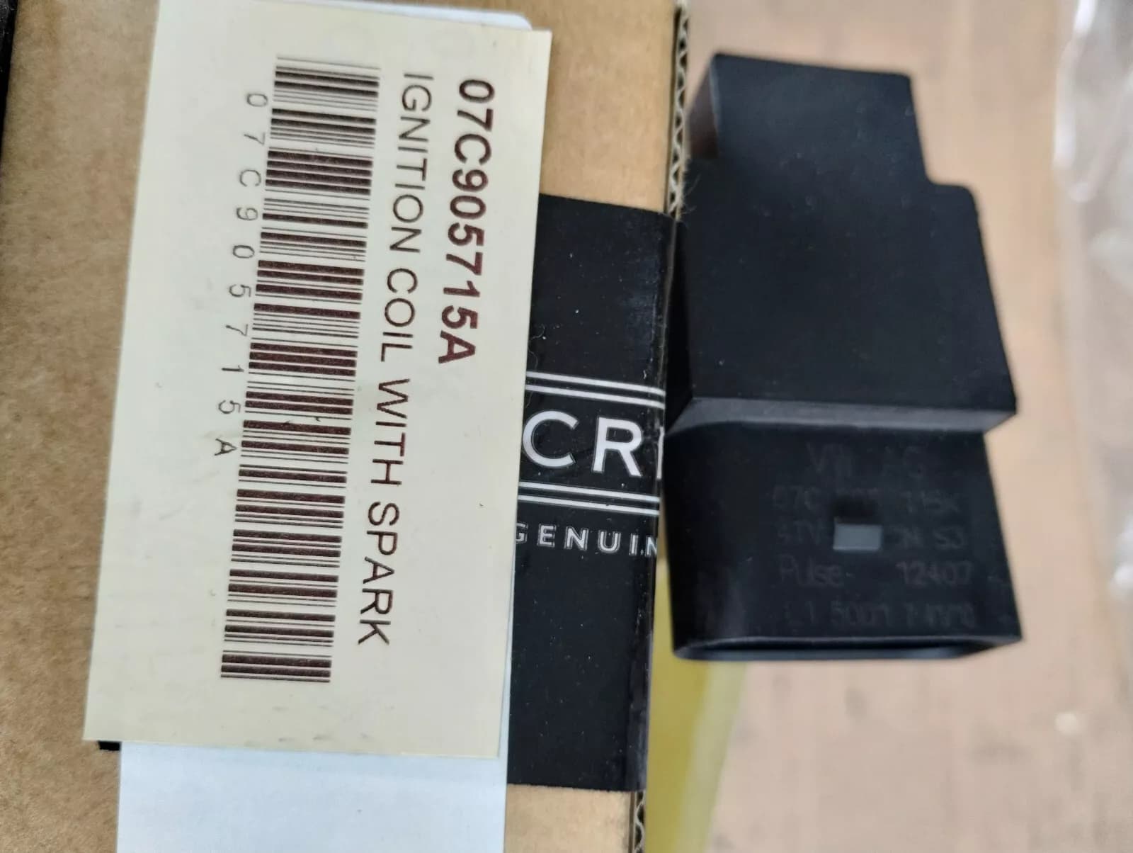 Bentley genuine IGNITION COIL No:07C905715A