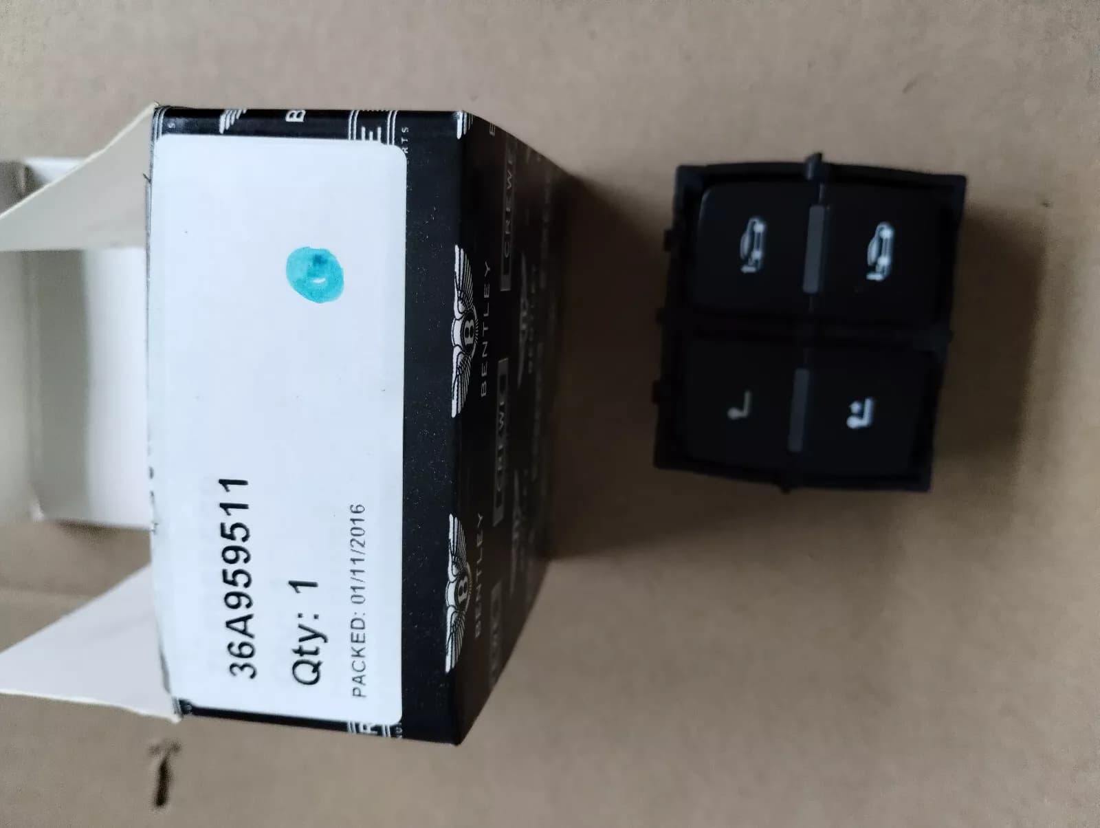 Bentley genuine BENTAYGA LATCH SWITCH No:36A959511