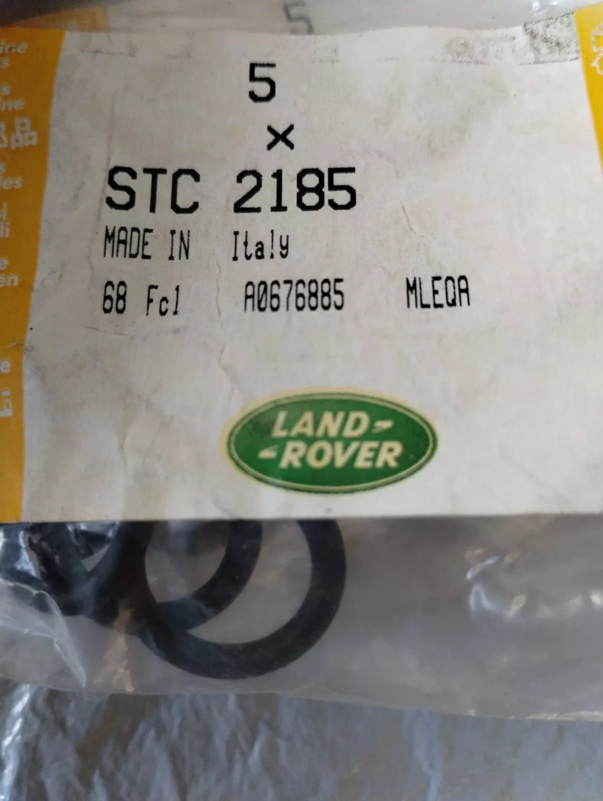 Jaguar, Land Rover, genuine O ring dipstick 15 pcs No: STC2185