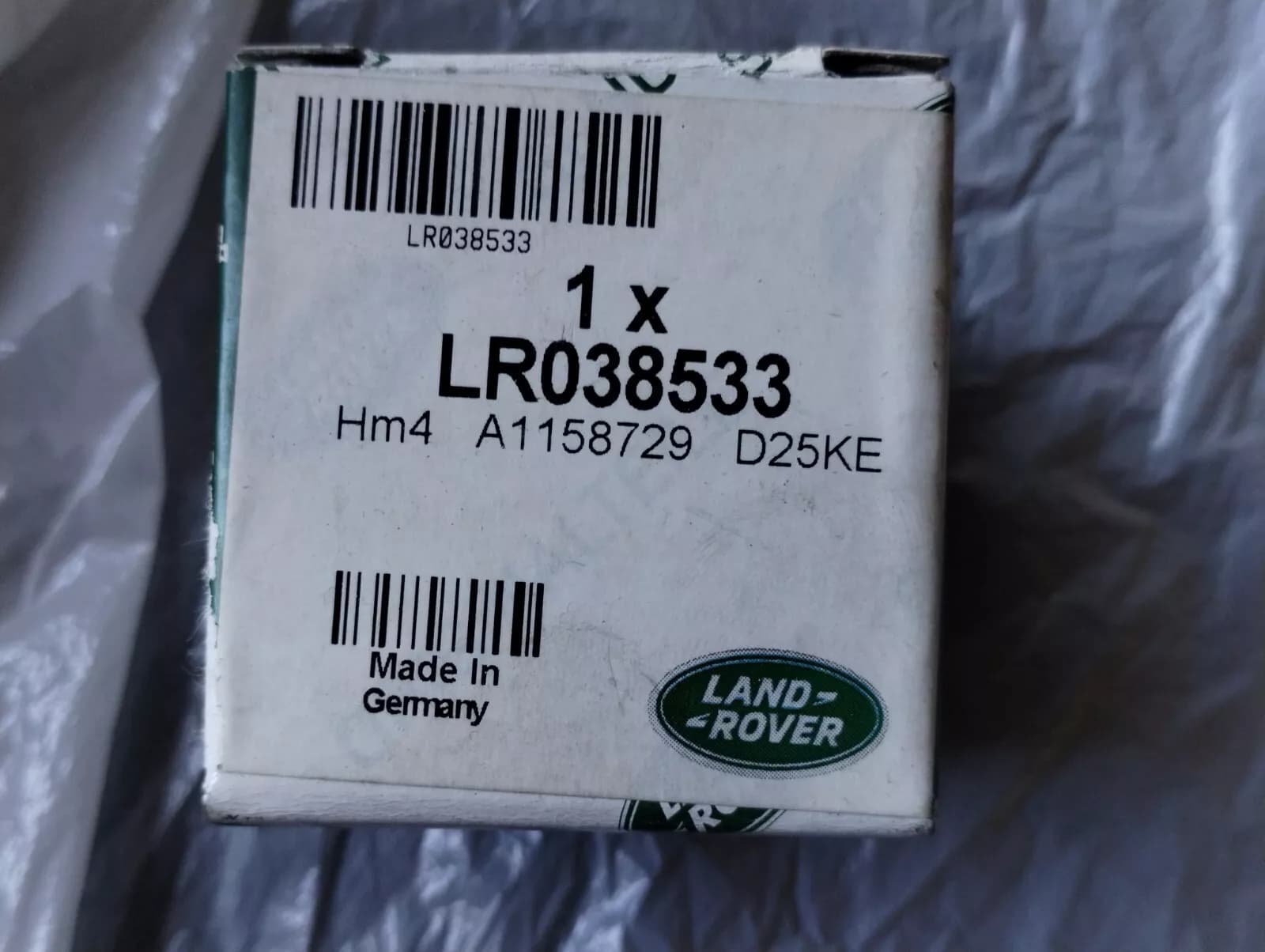 Jaguar, Land Rover, genuine sensor Parking No: LR038533