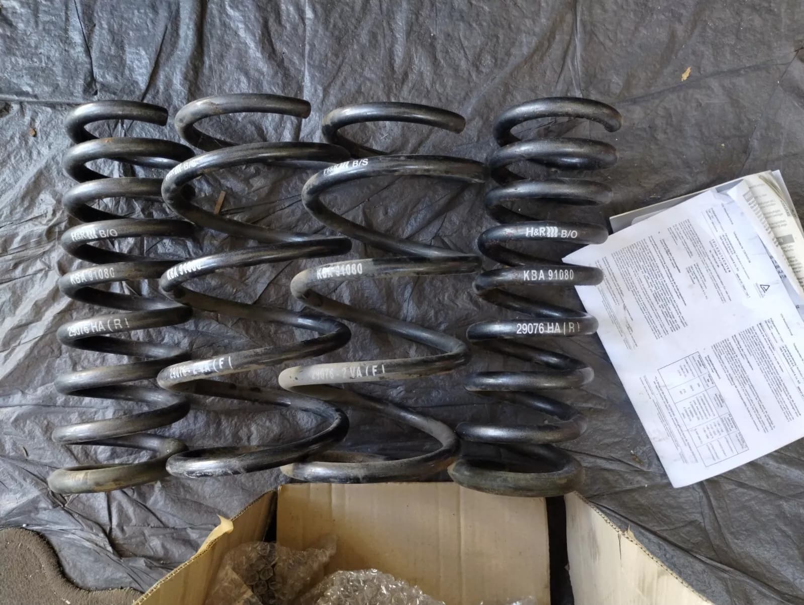 Original H&R Suspension Spring Mercedes W204, W207 No: 29076-2