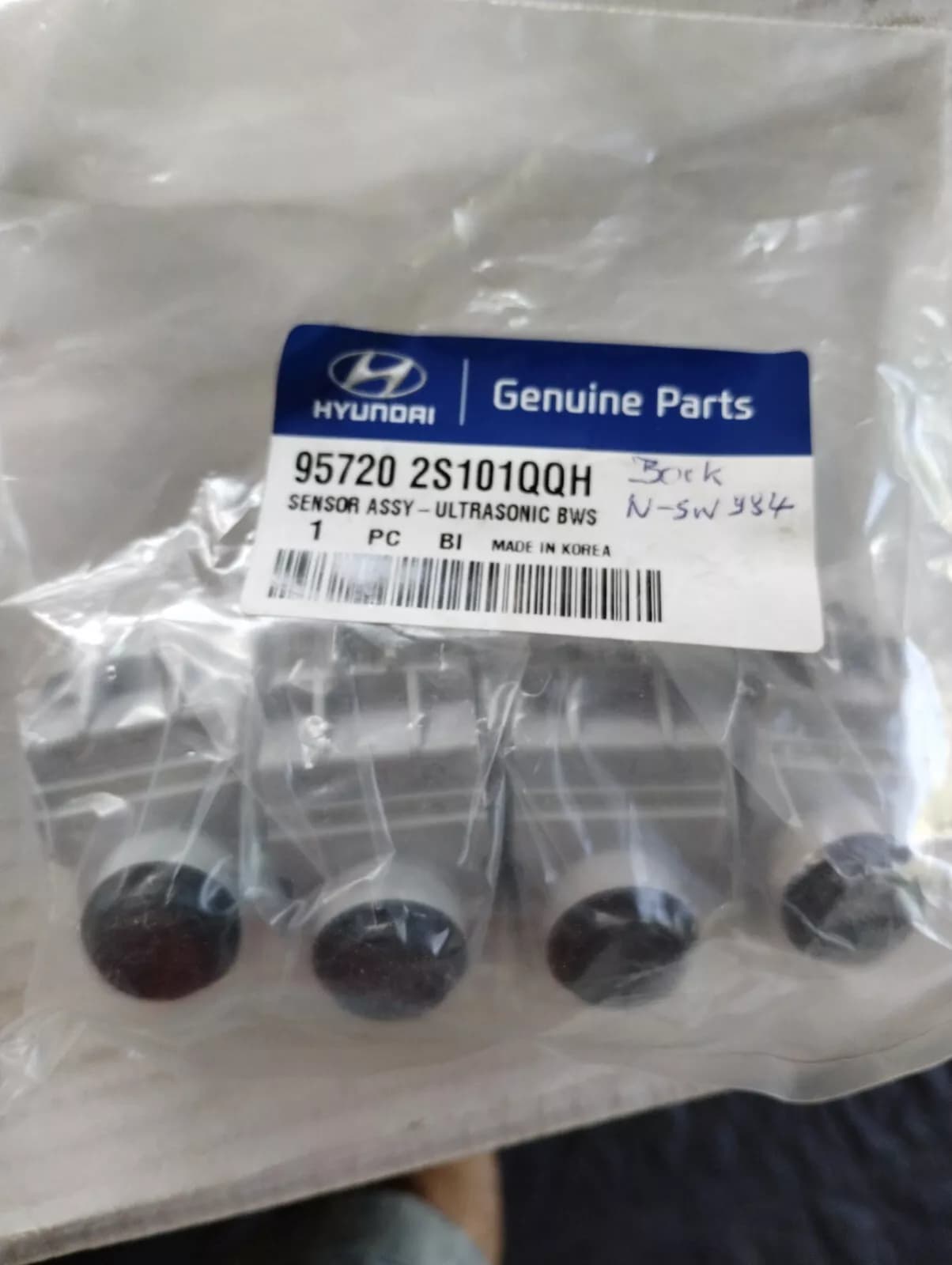 Genuine Hyundai, Sensor Assy-Ultrason 4 pcs no: 957202S101QQH