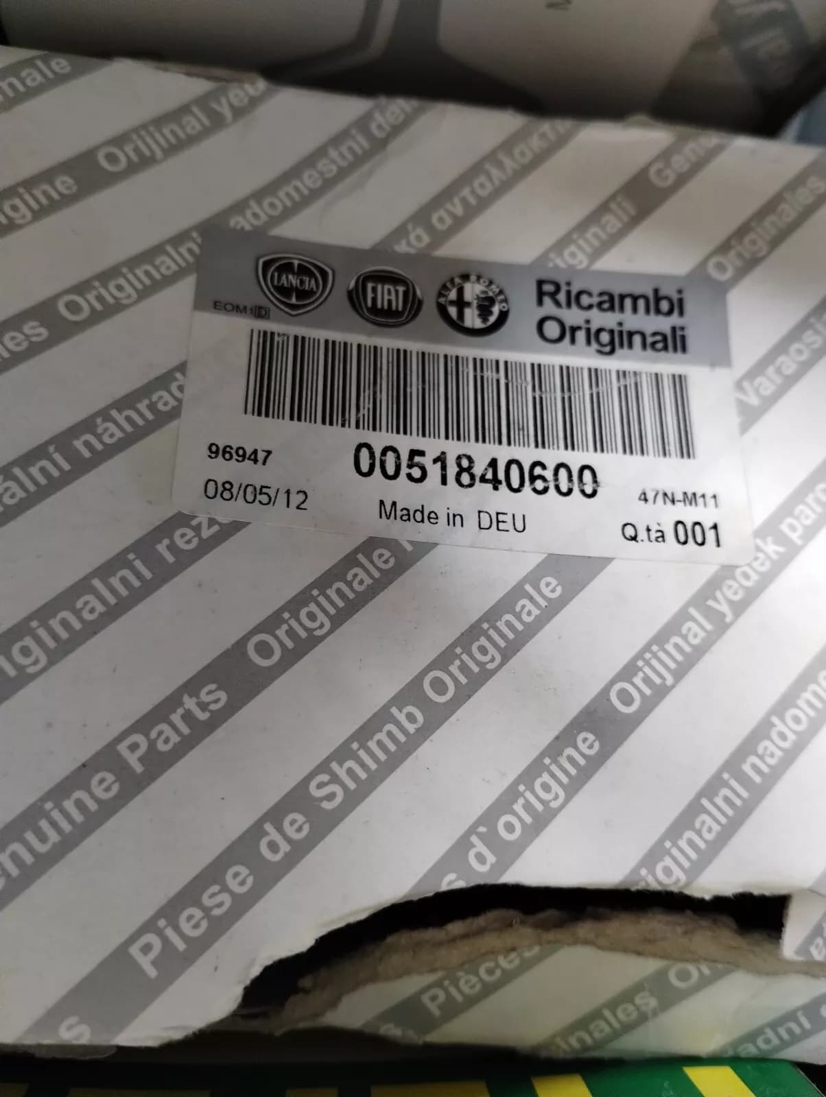 Genuine Fiat, Lancia Rear Suspension Bush 2pcs No: 51840600