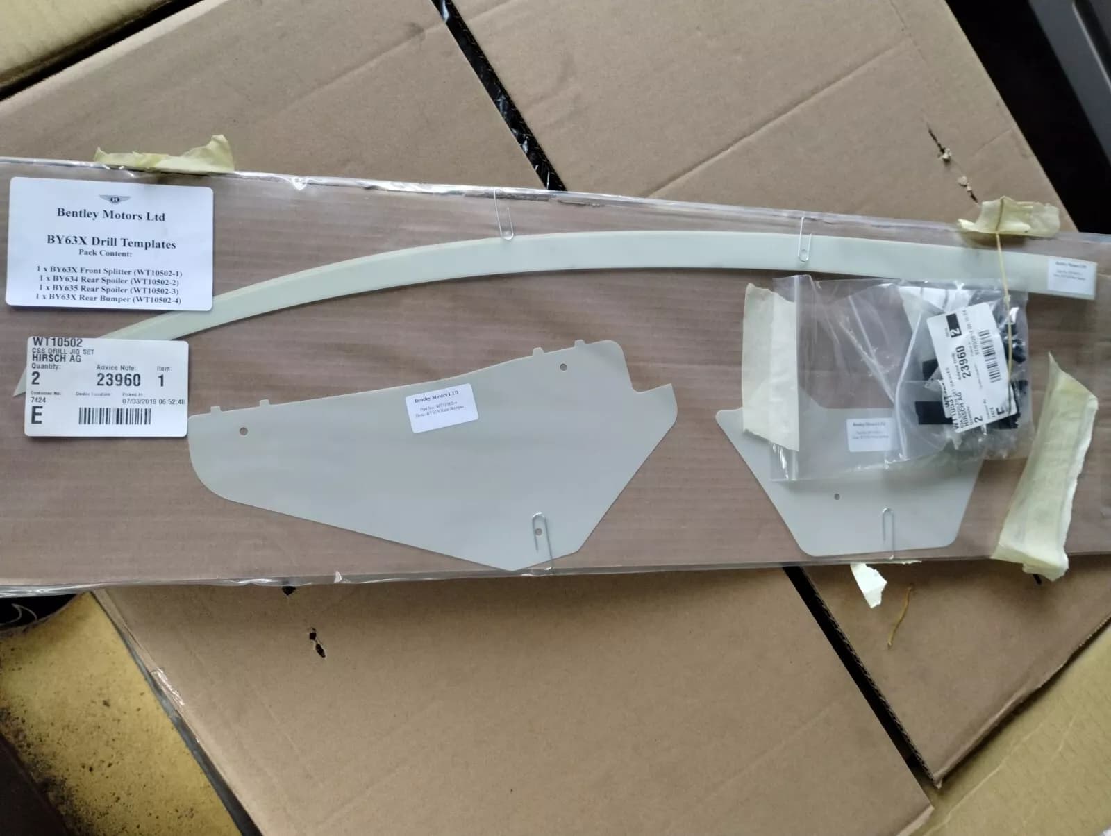 Bentley genuine CSS DRILL JIG SET No: WT10502