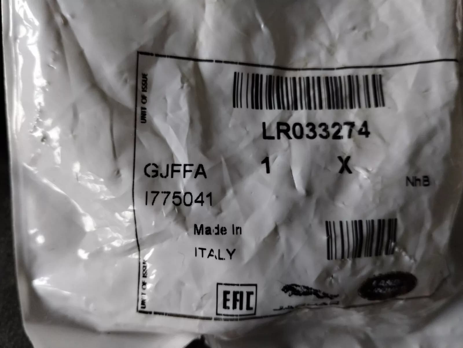 Genuine Jaguar, Land Rover, bolt 8 pcs no: LR033274