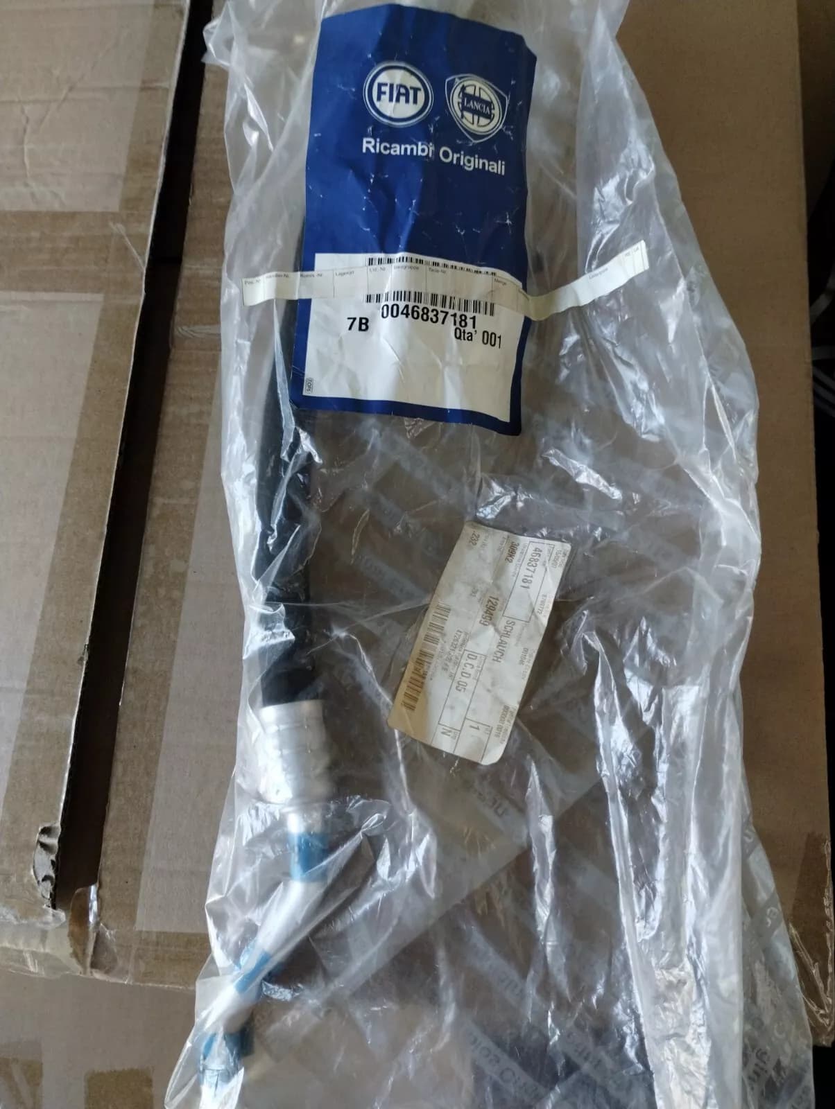 Genuine Fiat AIR CONDITIONER HOSE No : 46837181