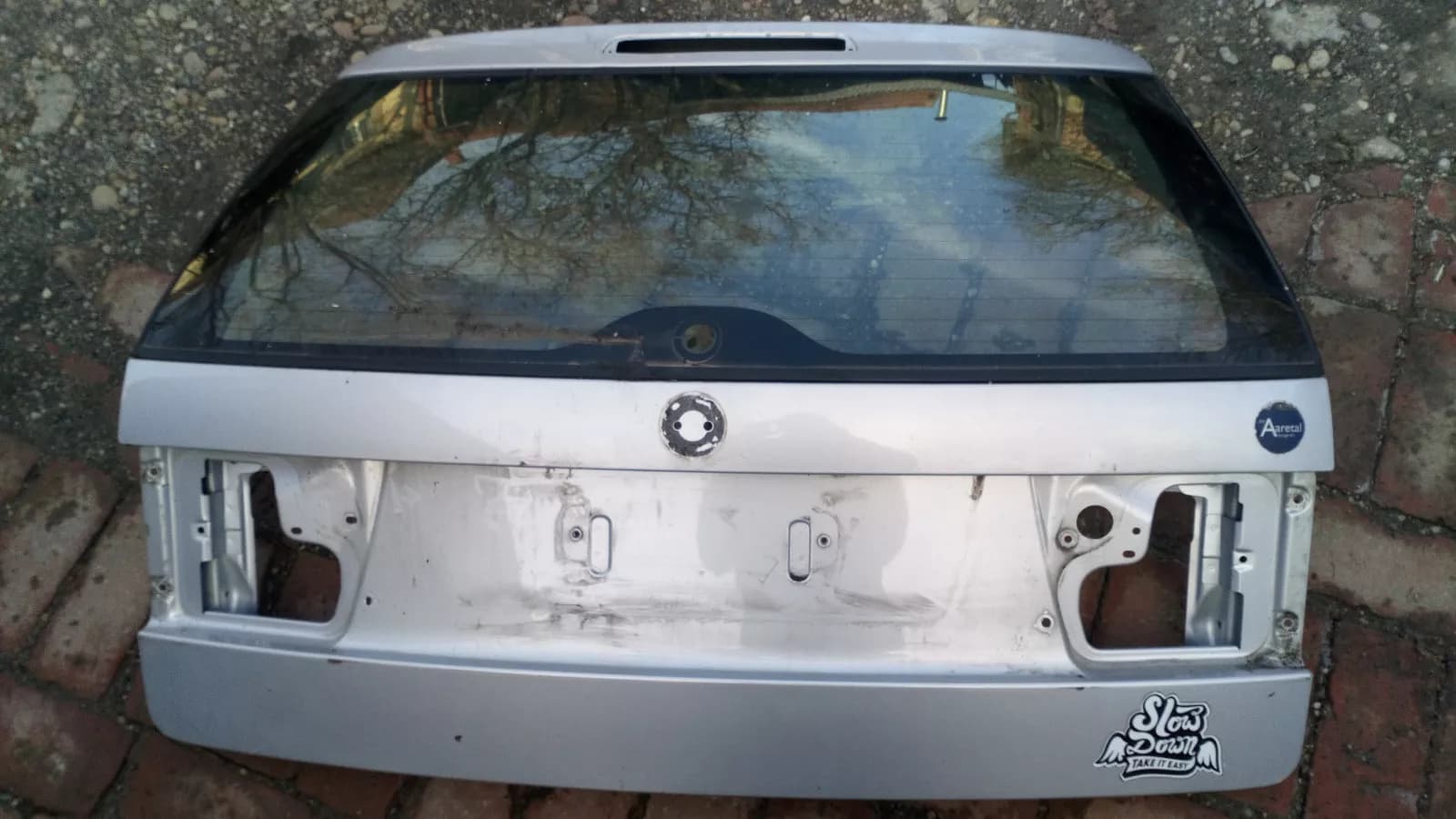 Saab 9-5 YS3E estate trunk lid silver 268