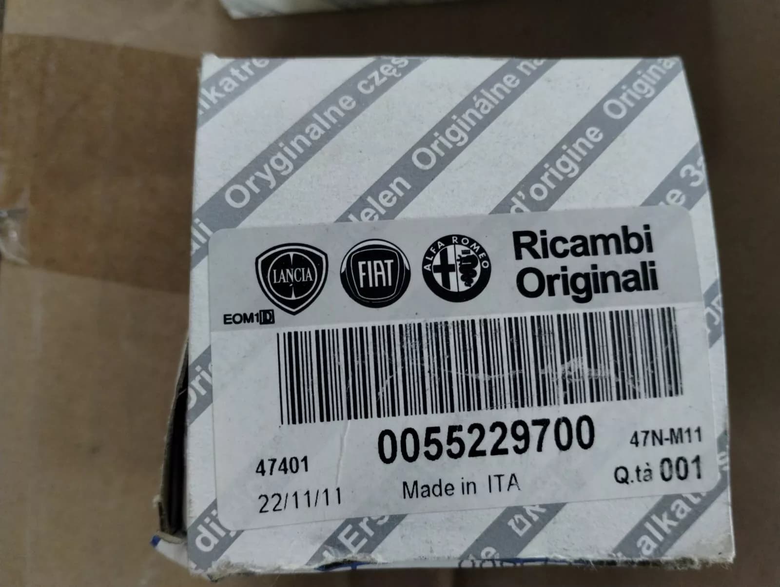 Genuine Fiat, Lancia, Alfa Romeo, Sensor No : 55229700