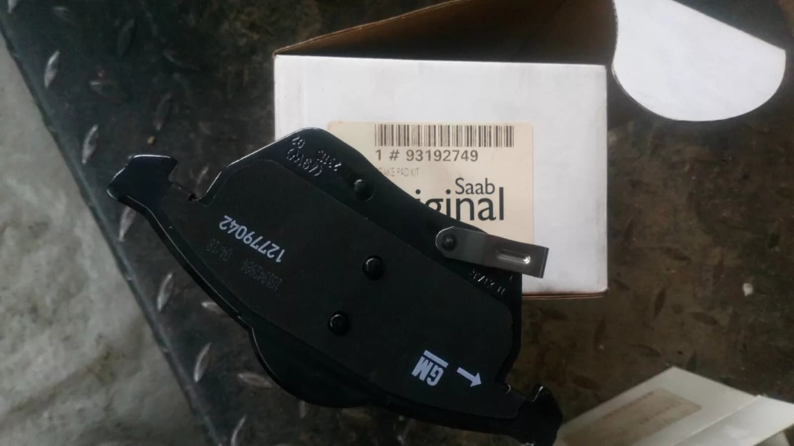 SAAB 9-5 Brake Pad Kit part no :93192749 Year: 2006-10