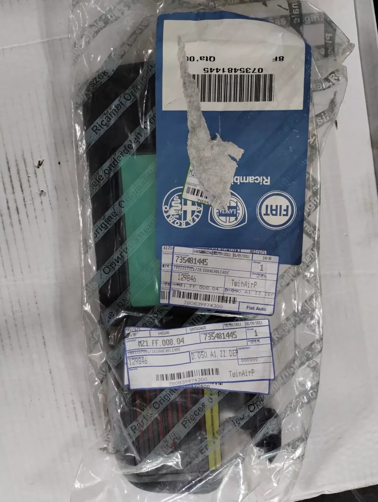 Genuine Fiat 500, Abarth SUN VISOR No: 735481445