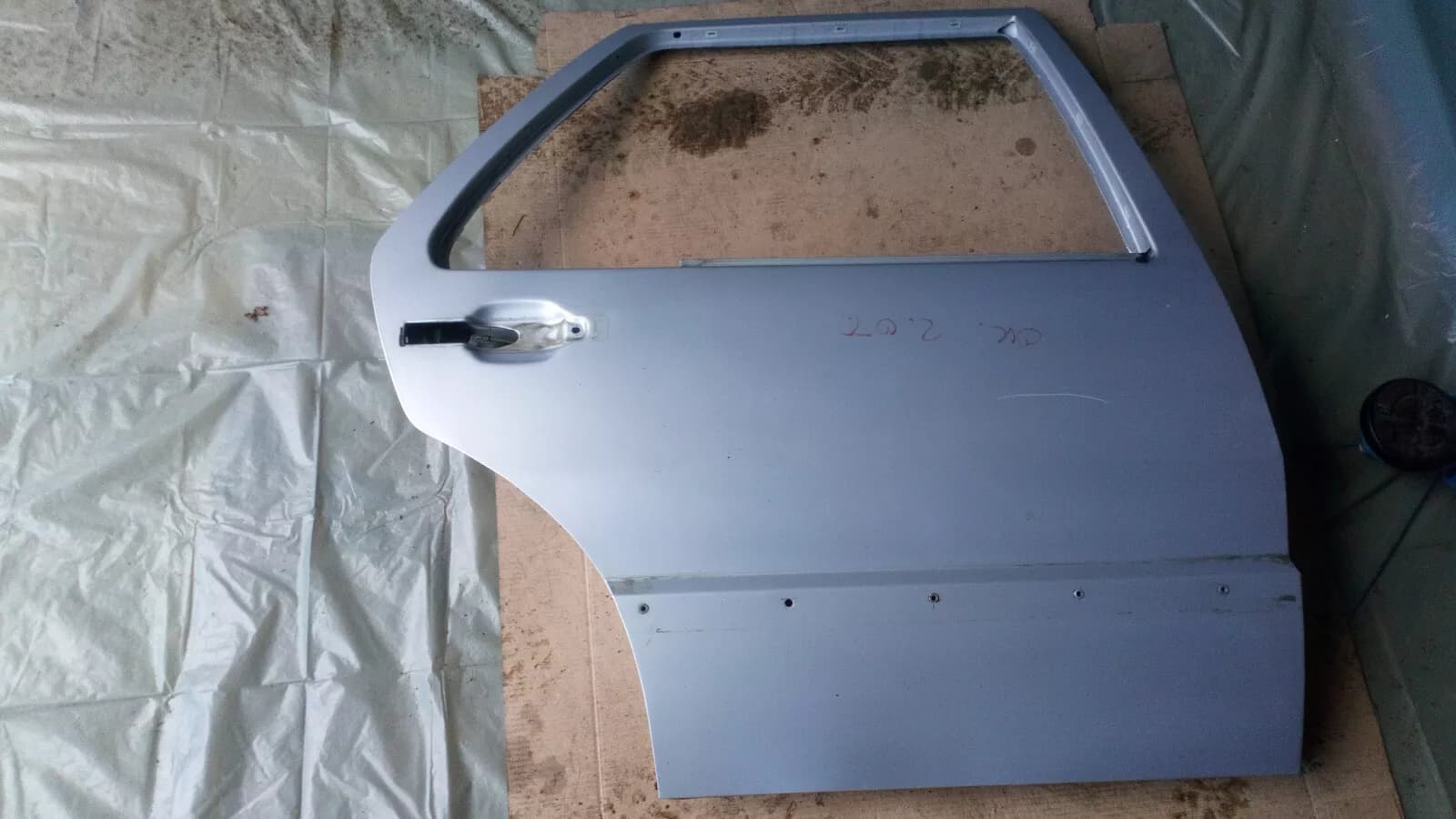 Saab 9000 door right rear silver 268 year:1997