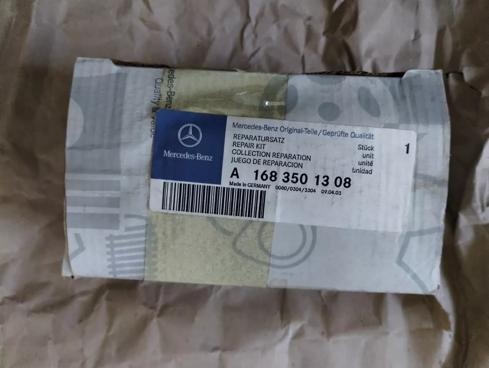 Genuine Mercedes repair kit No: A1683501308