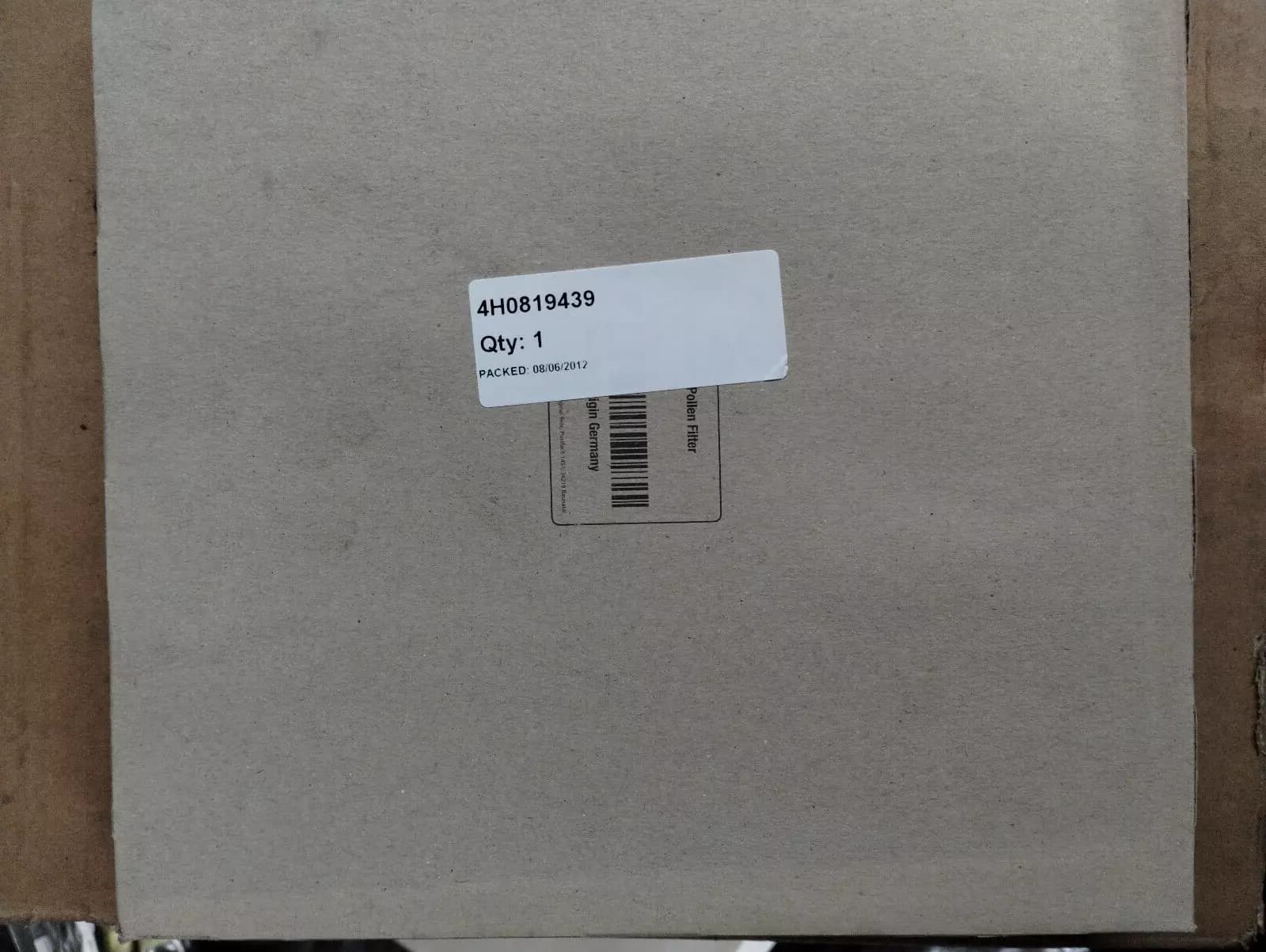 Bentley genuine CABIN AIR FILTER MULSANNE No:4H0819439