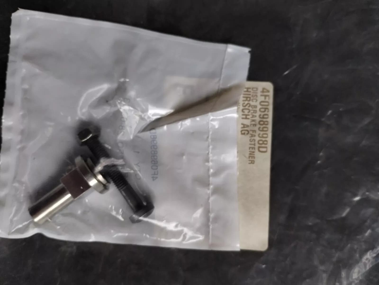 Bentley genuine DISC BRAKE FASTENER No:4F0698998D