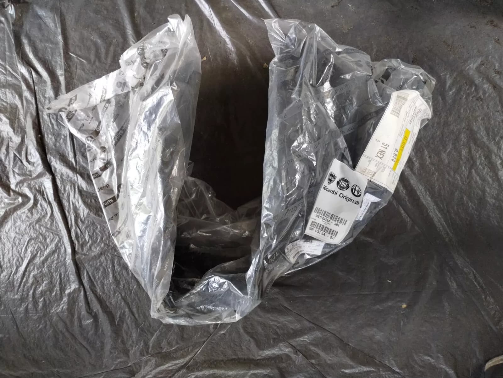 Original FIAT 500 WHEEL PROTECTION PANEL, wheel housing No: 51786784