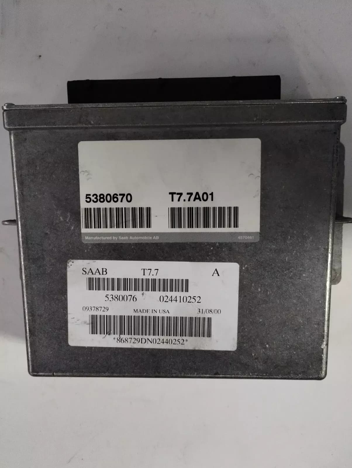 Saab 9-5 engine control unit, ECU No: 5380670