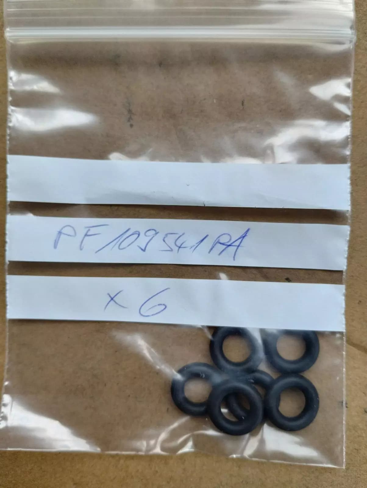ORIGINAL BENTLEY O RING- INJECTOR 6 PCS No: PF109541PA