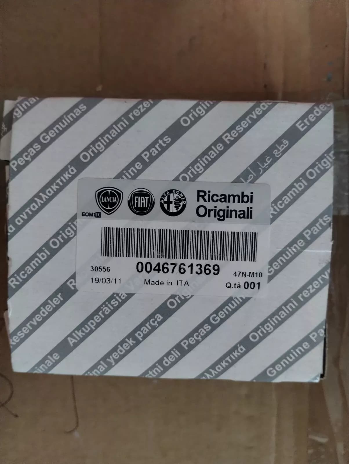 Genuine Fiat INTAKE VALVE 4Pcs No: 46761369