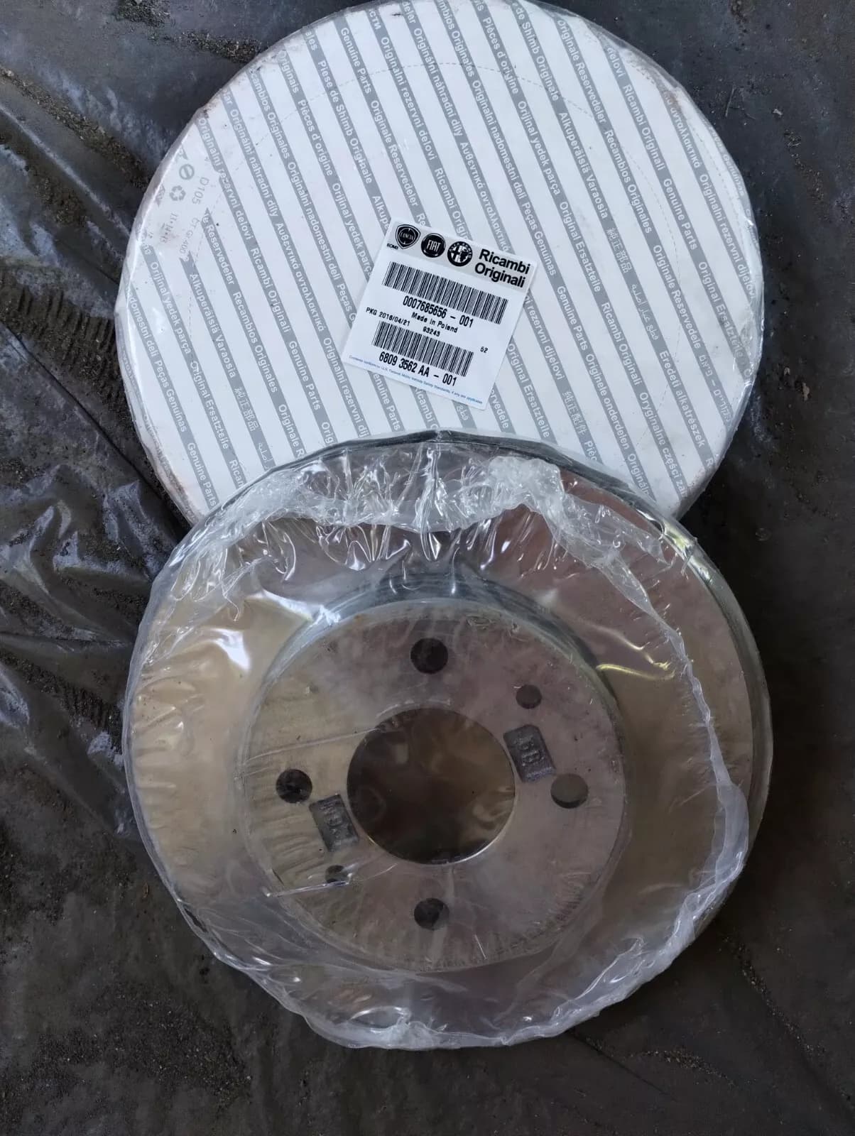 Genuine Fiat BRAKE DISC 2Pcs No : 7685656