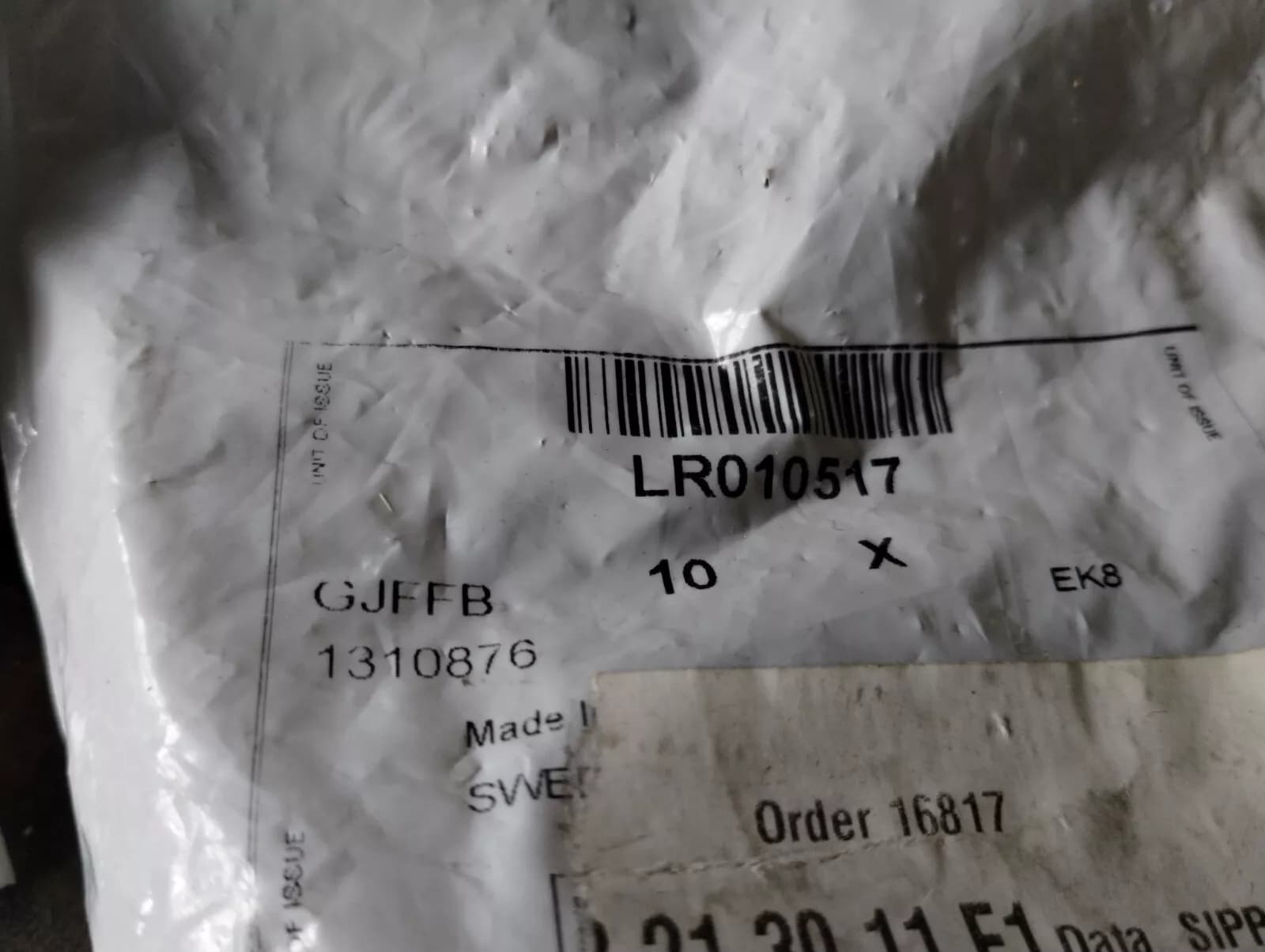 Jaguar, Land Rover, stud 7pcs No: LR010517