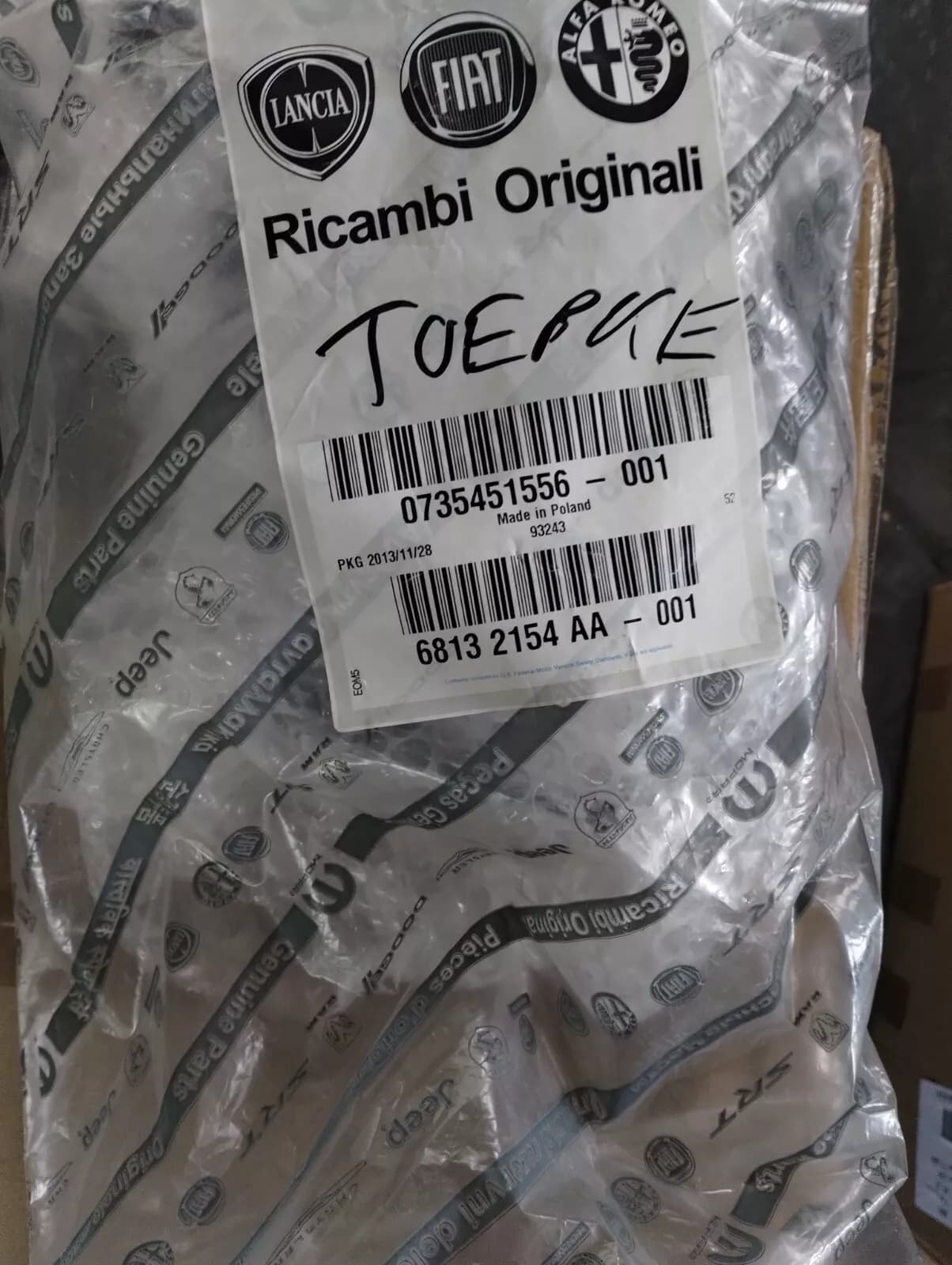 Genuine FIAT, Cover No: 735451556