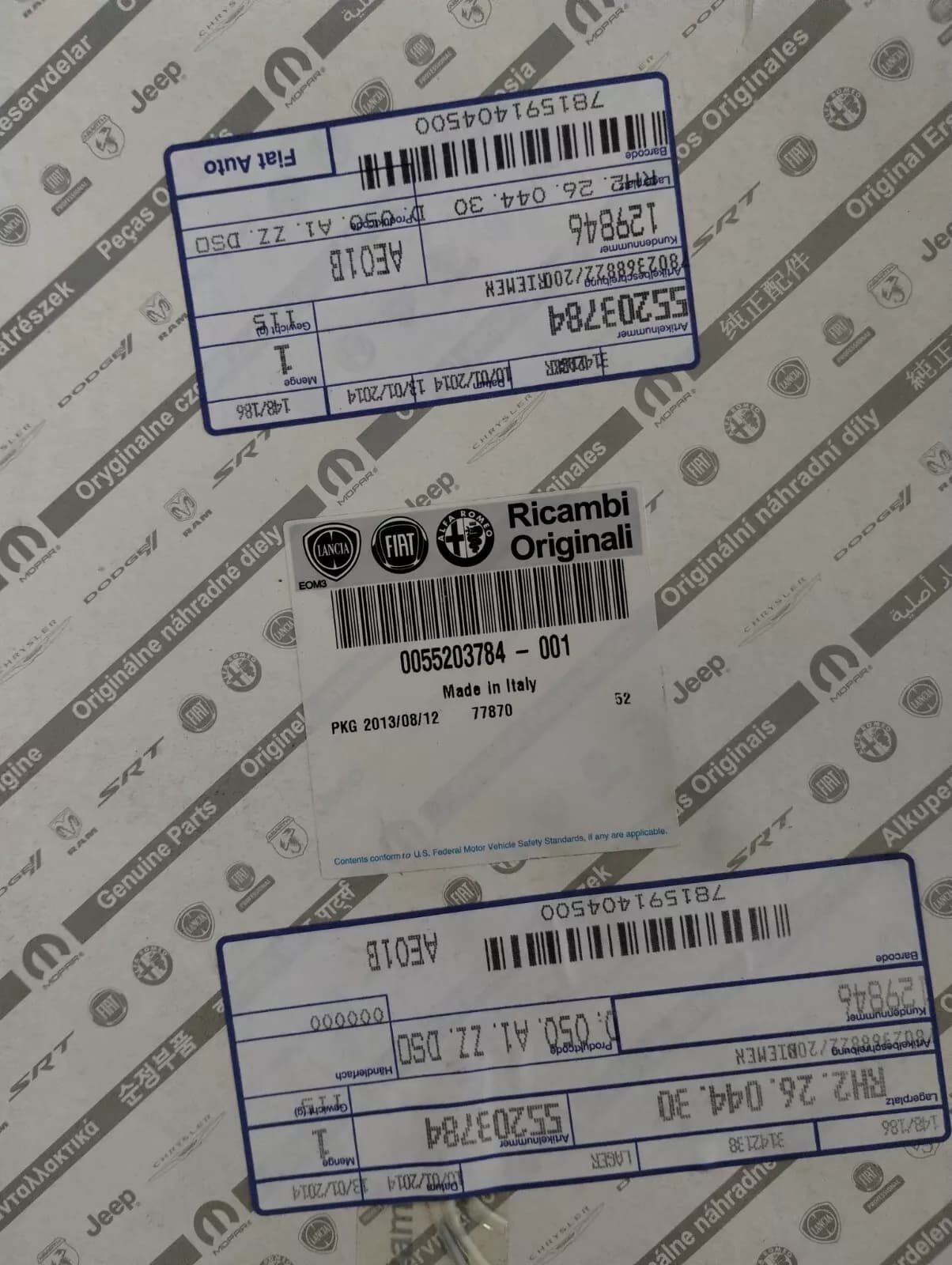 Genuine Fiat, Lancia, Alfa Romeo, Belt Nr: 55203784