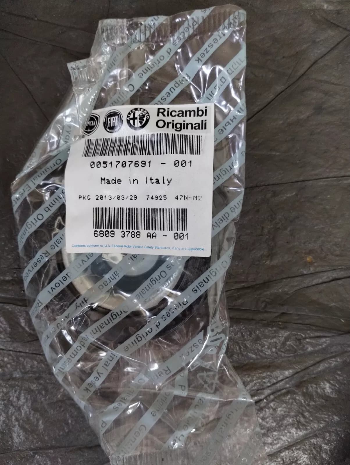 Genuine Fiat Plate 4 pcs No: 51707691