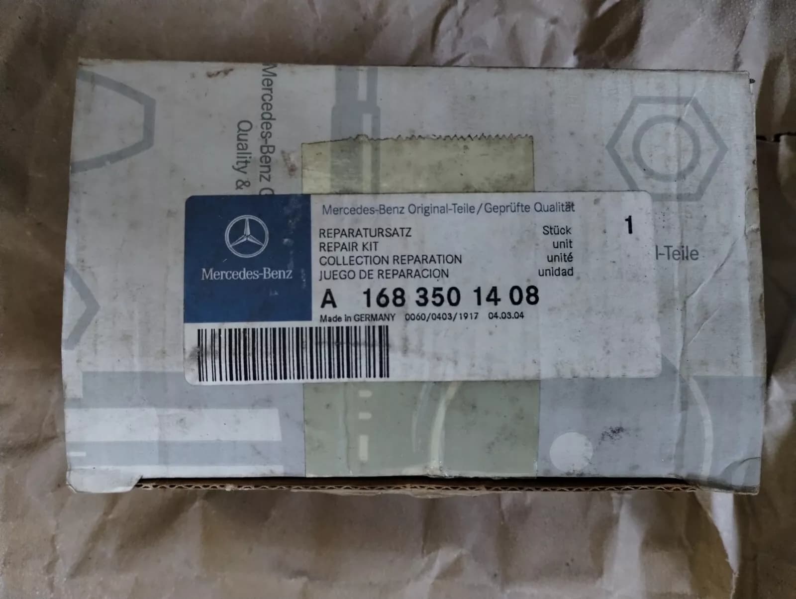 Genuine Mercedes mounting repair kit No: A1683501408