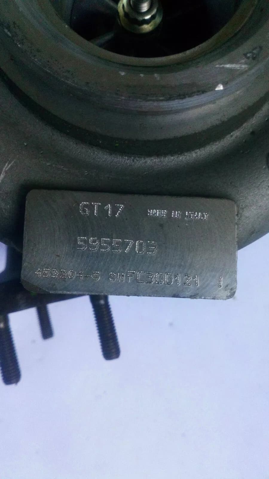 Saab (1999-03) turbocharger part no : 5955703